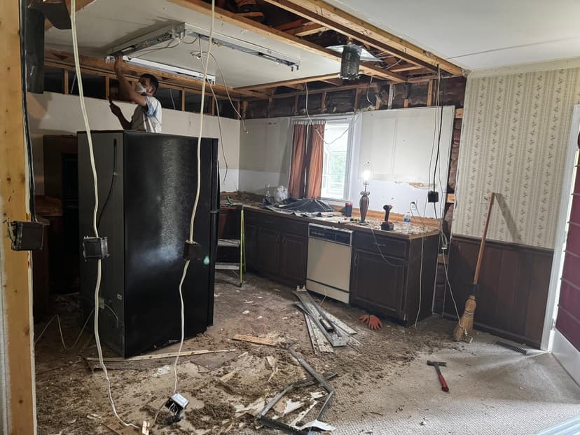 Kitchen remodel, demolition stage