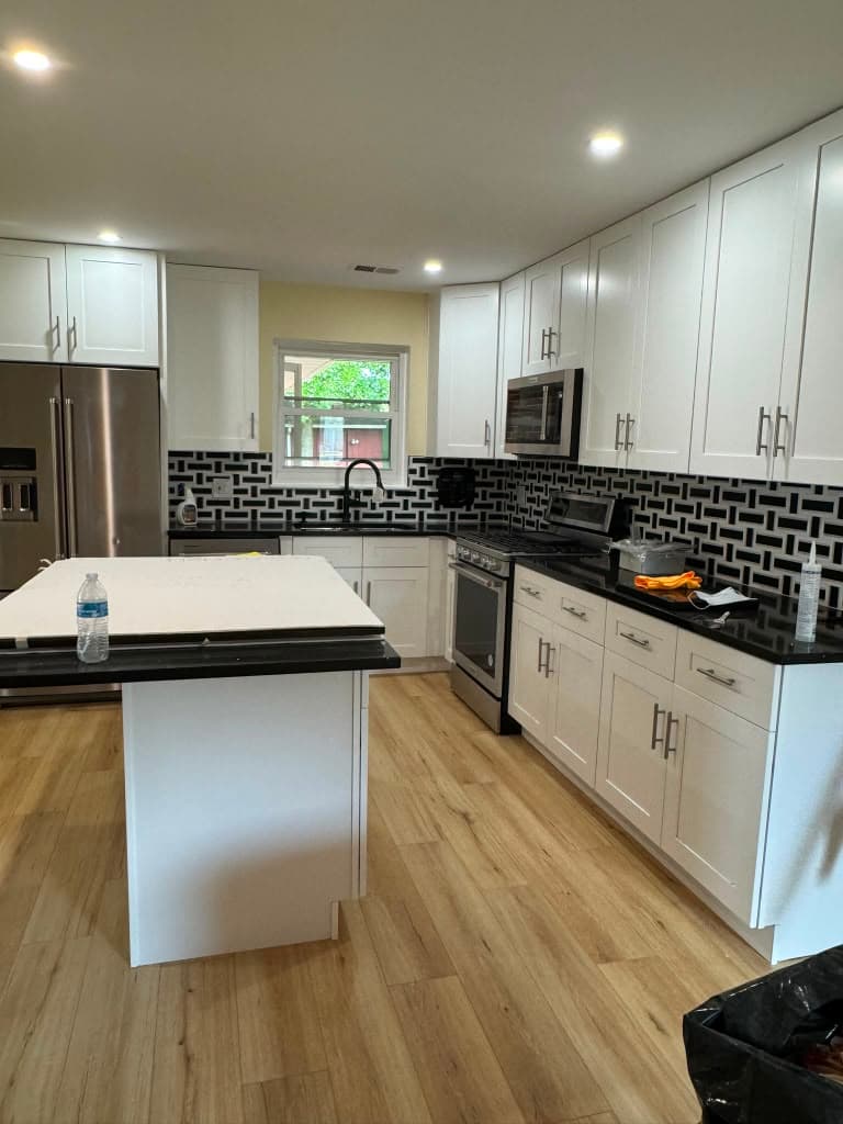 Kitchen remodel with island
